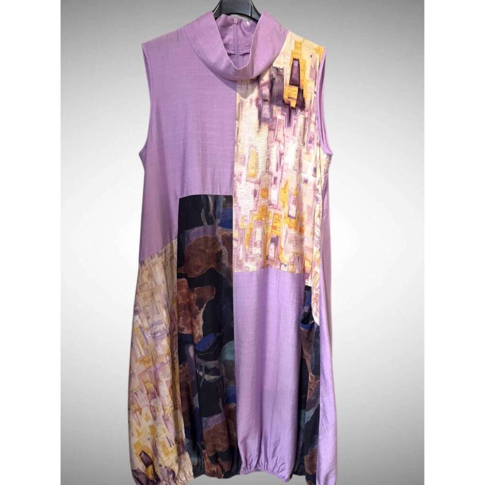 NEW SHANA APPAREL women's sleeveless dress in lavendar